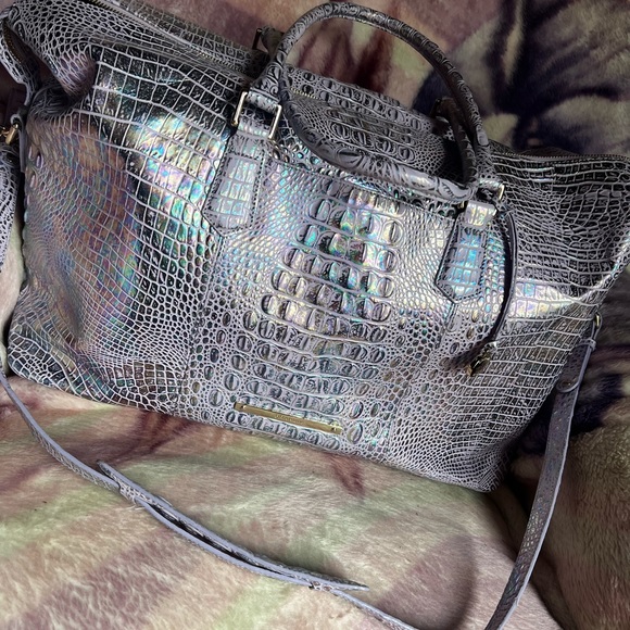 Brahmin violet wonderland dux Weekender. SOLD. - Picture 2 of 5